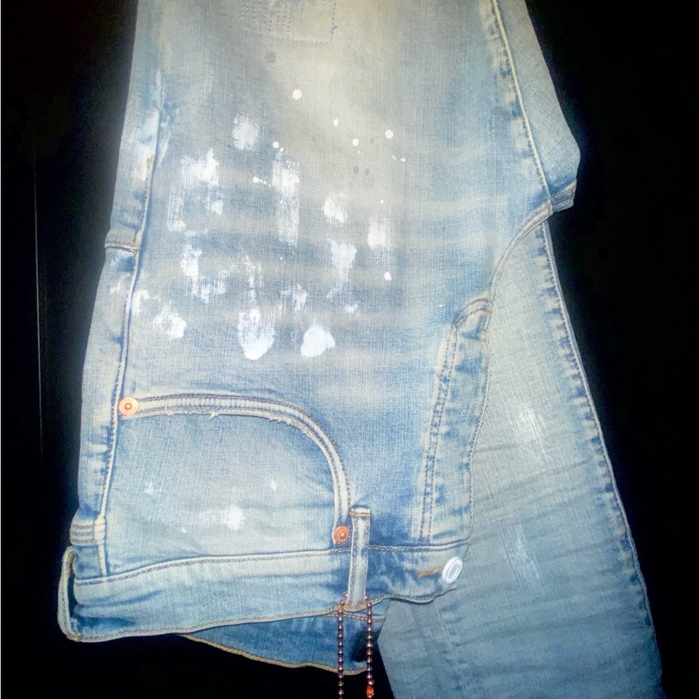 Purple Brand Slim Fit Jeans in Light Indigo - Waist Sz. 34 - Skinny Fit : P001